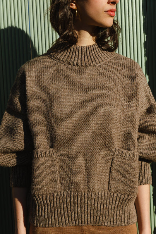 ROSA jumper / highland wool / walnut