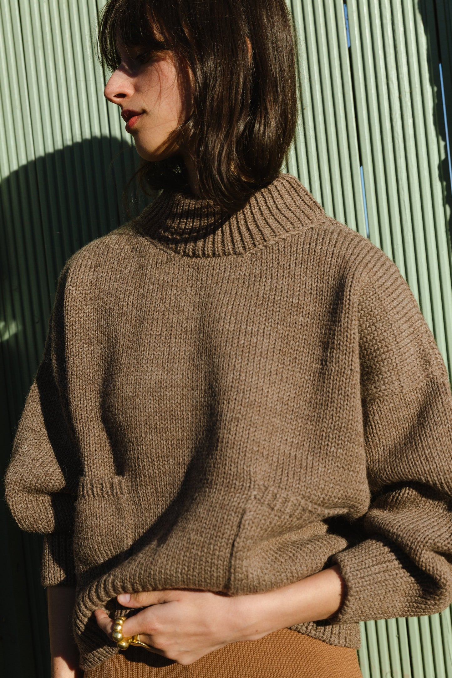 ROSA jumper / highland wool / walnut