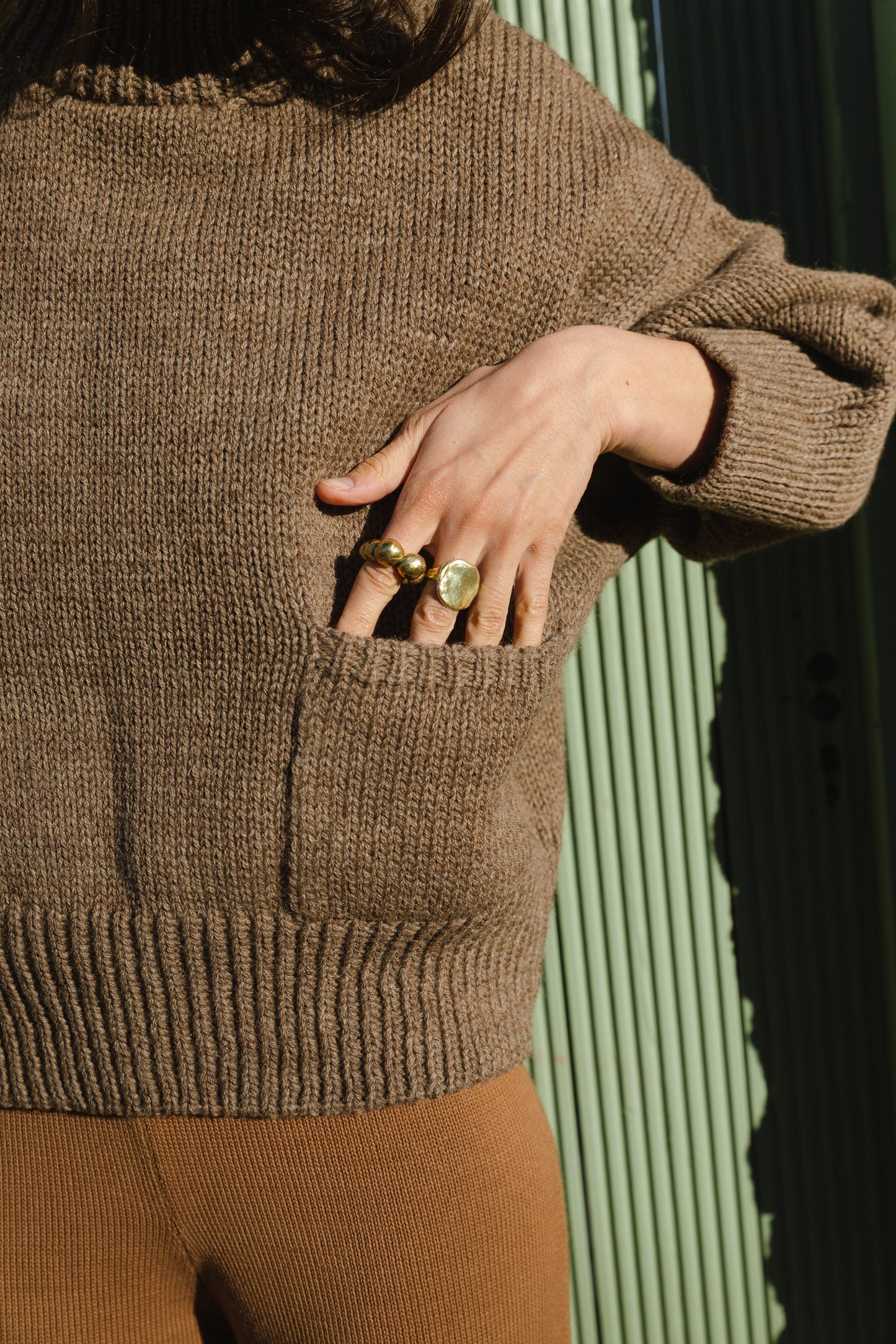 ROSA jumper / highland wool / walnut