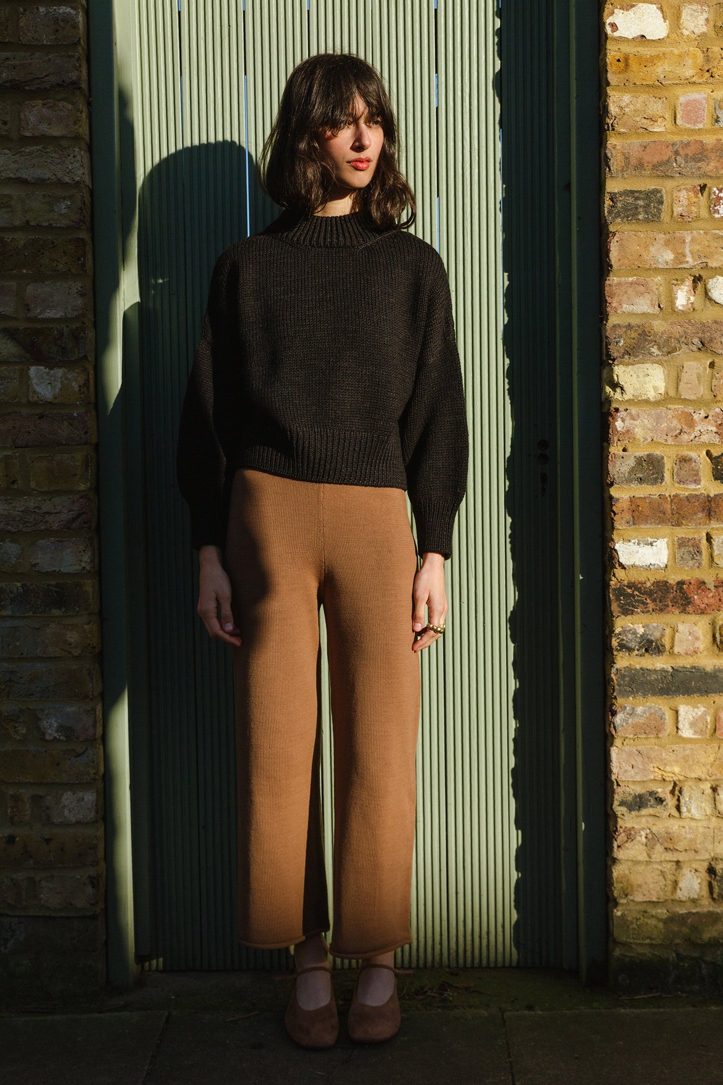 ROSINA mini jumper / highland wool & alpaca / charcoal