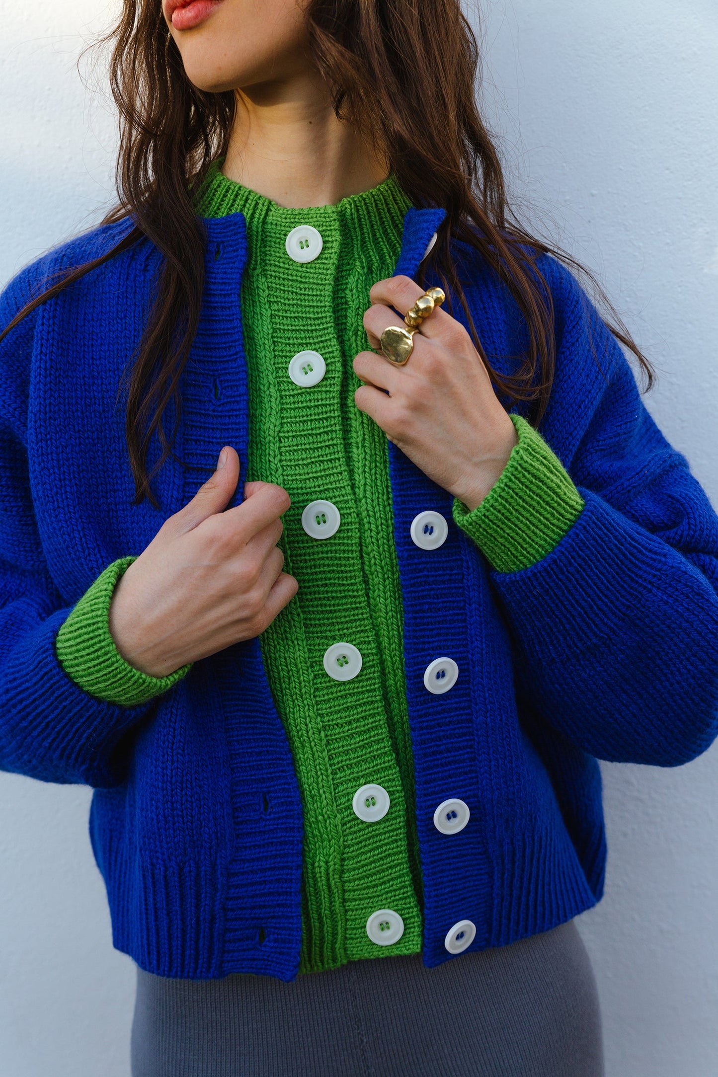 CARMEN cardigan / highland wool / sapphire