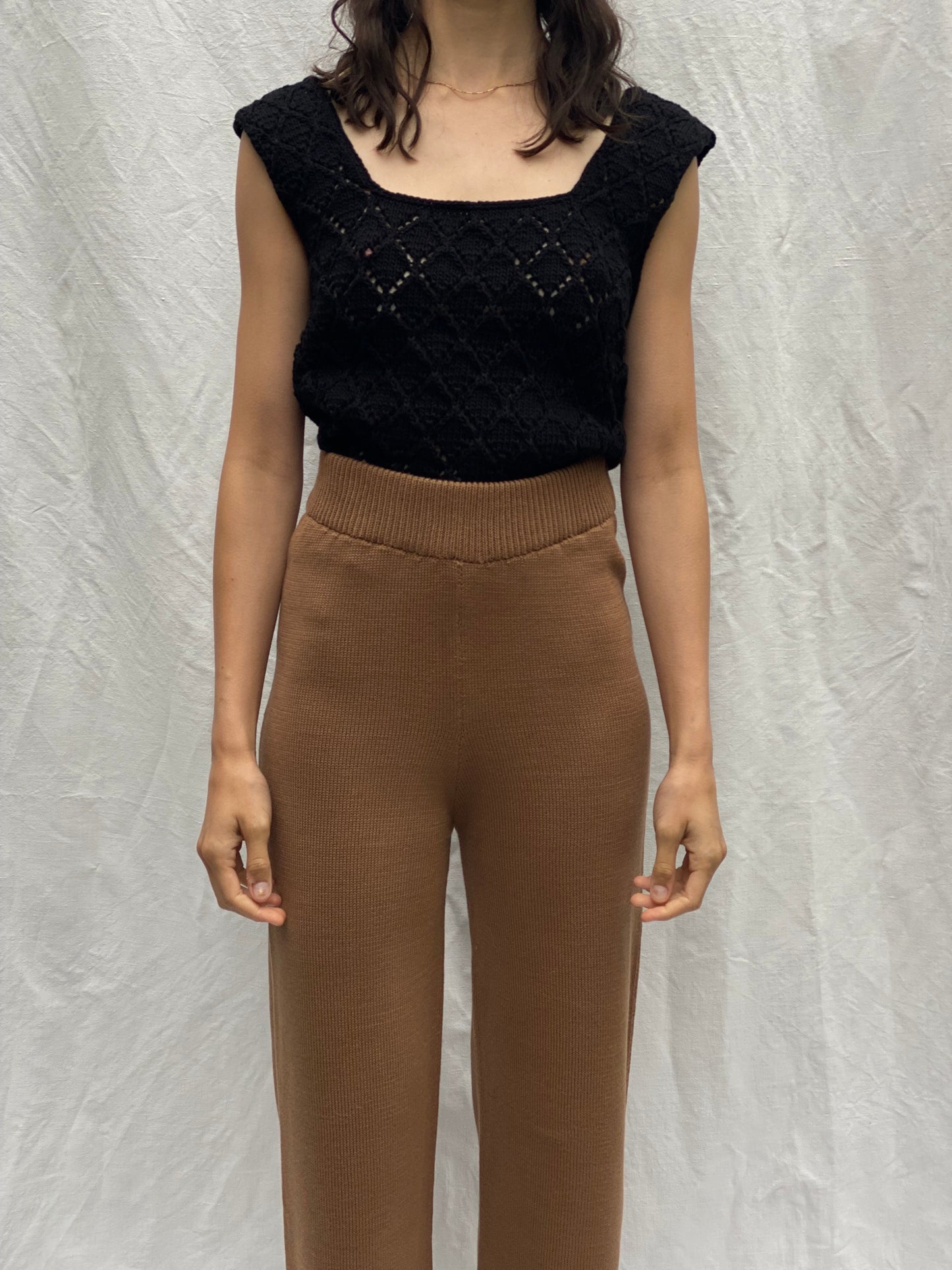 CARLA trousers / organic cotton / carob