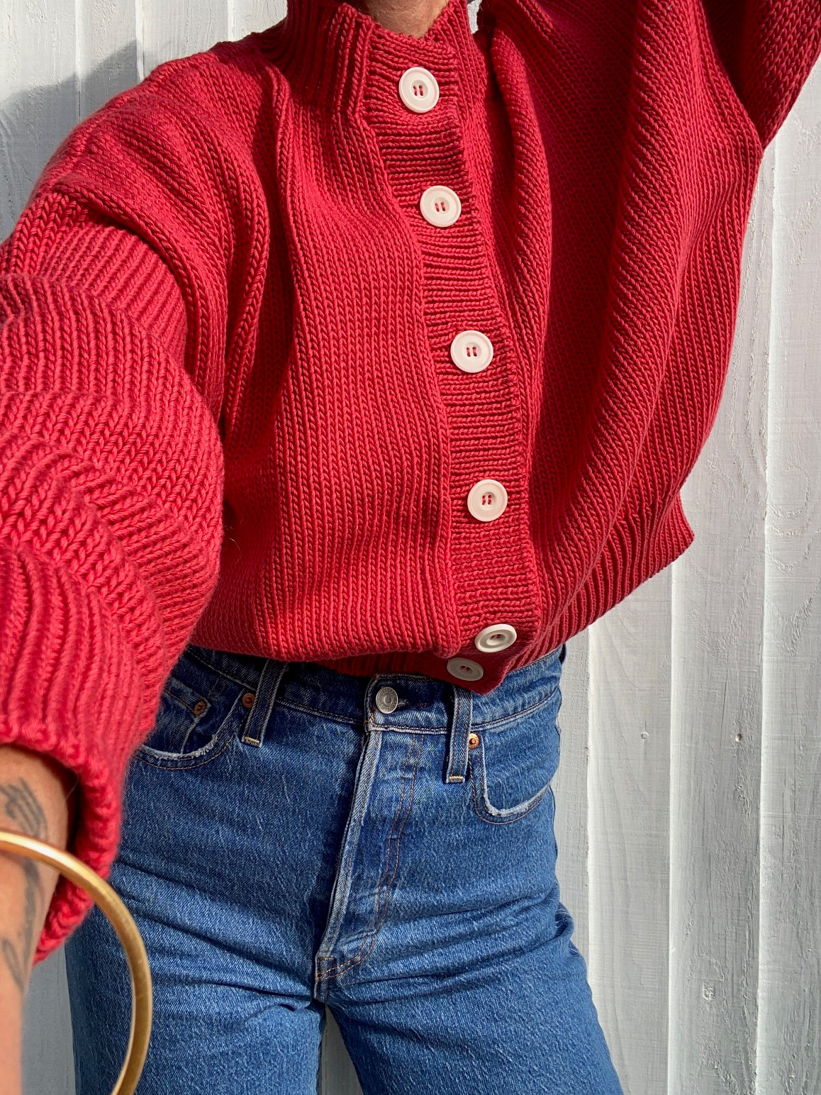 CARMEN cardigan / organic cotton / sweet paprika