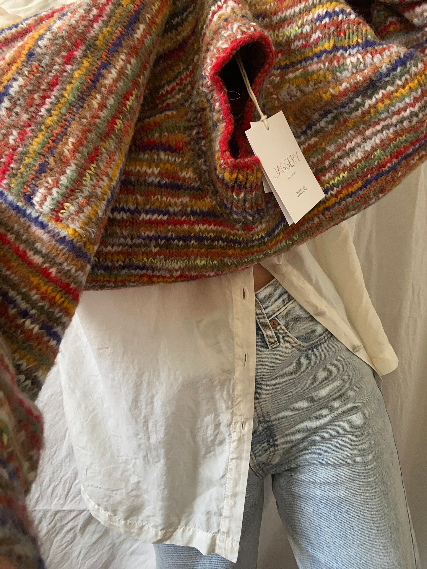 CONFETTI no waste jumper / carob