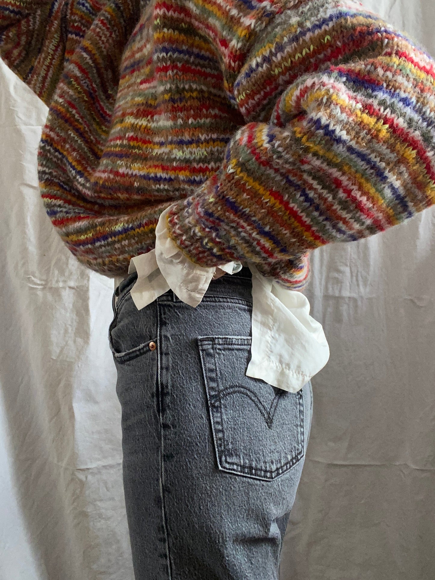 CONFETTI no waste jumper / carob