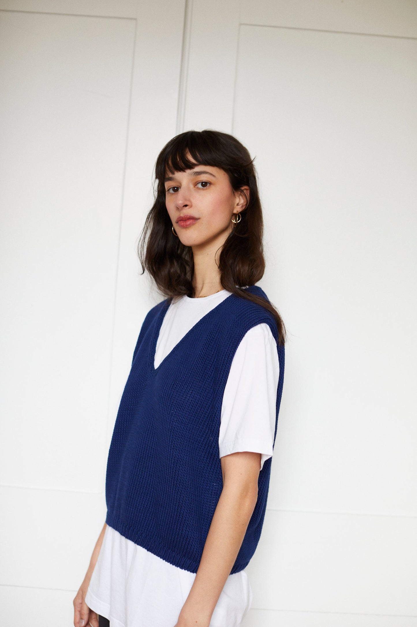 CHICO vest / organic cotton / midnight