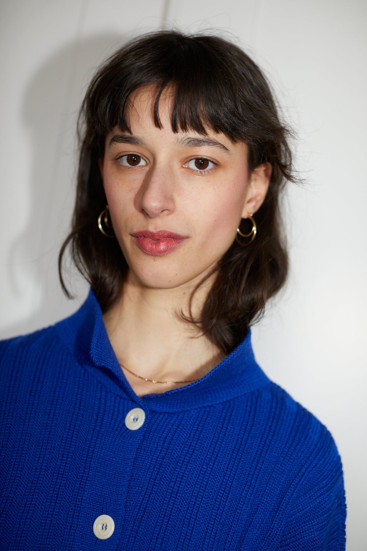 NENNA shirt / highland wool / sapphire