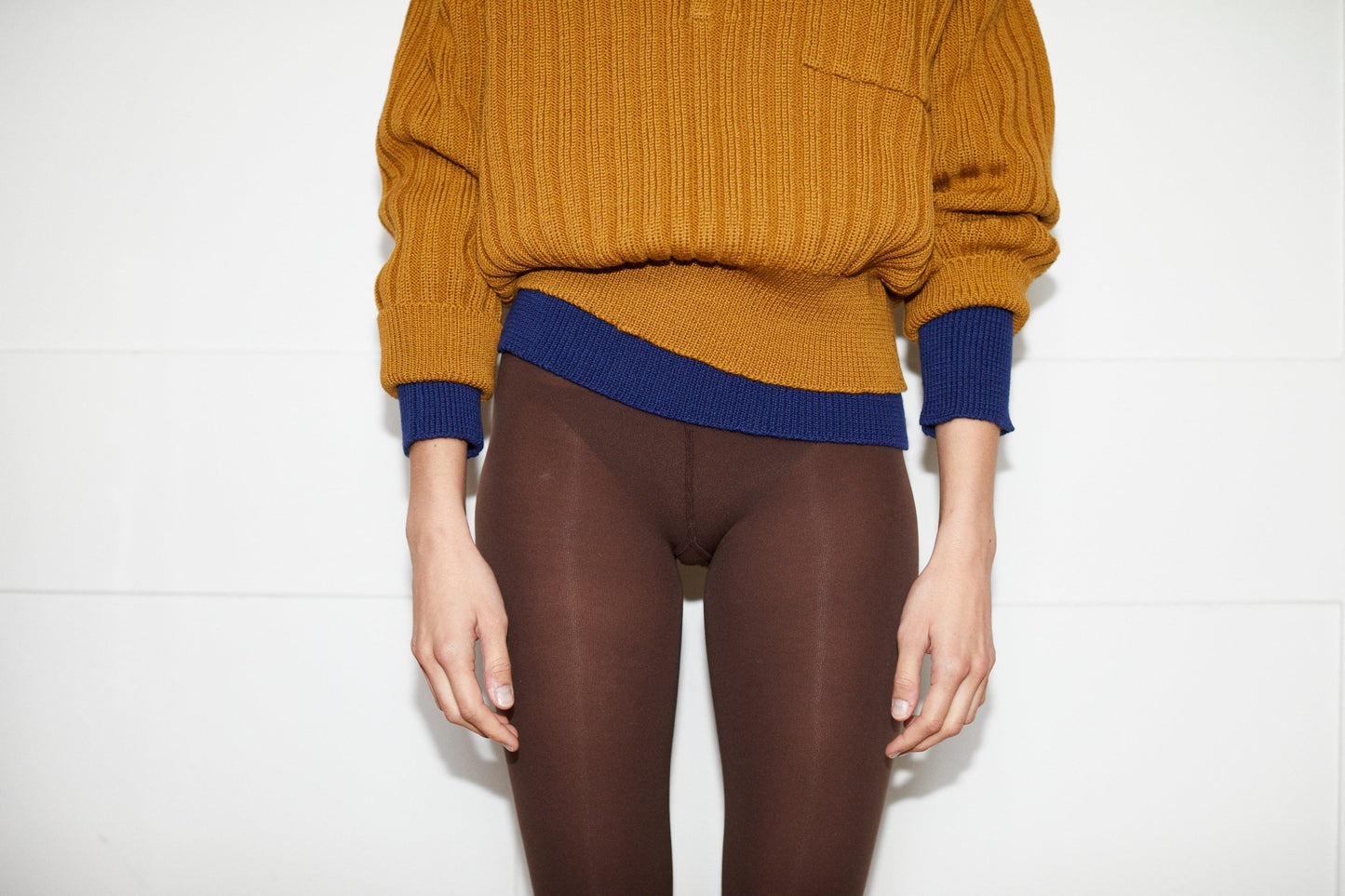 LENNY rib jumper / highland wool / dulce de leche