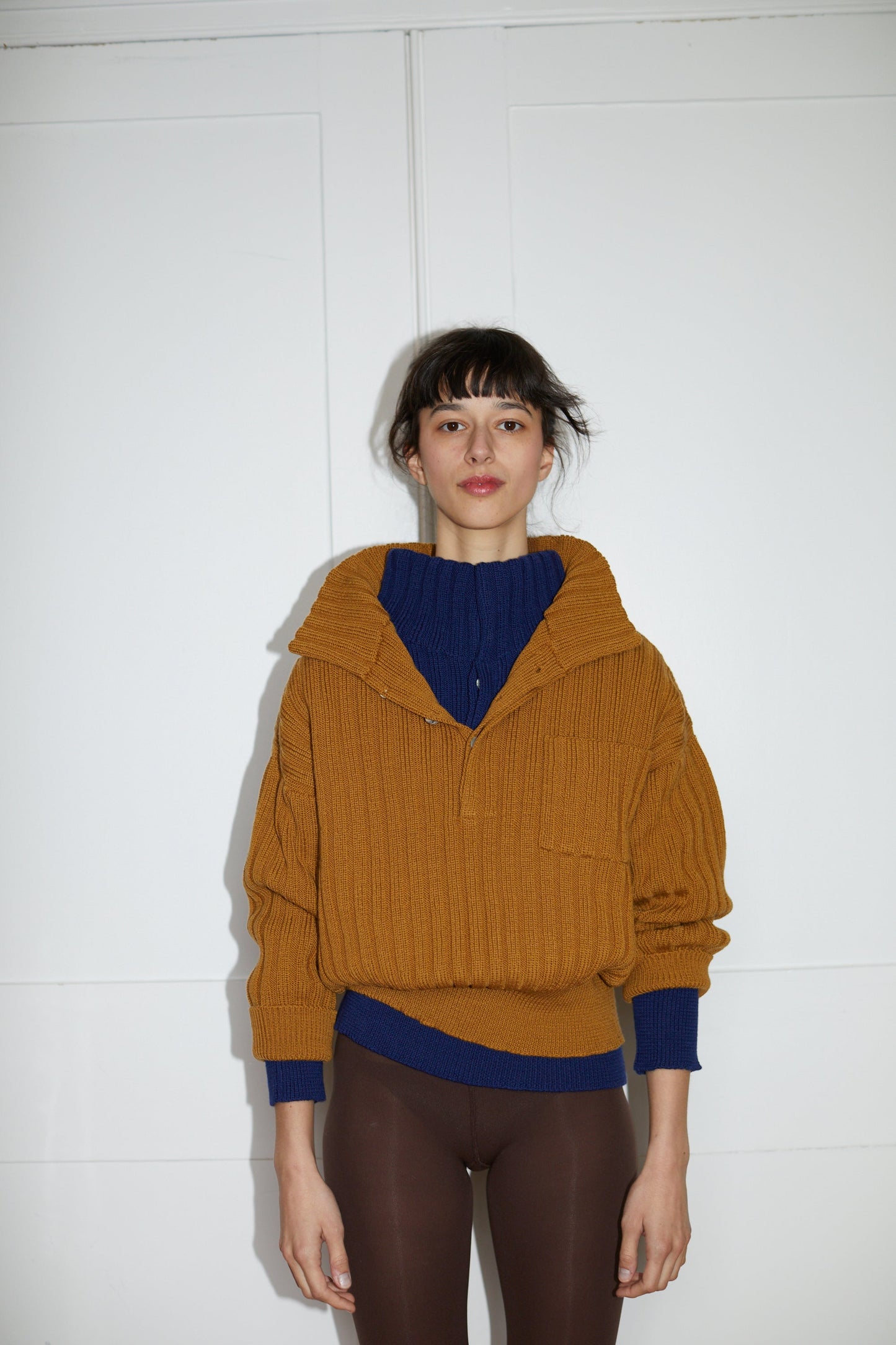 LENNY rib jumper / highland wool / dulce de leche