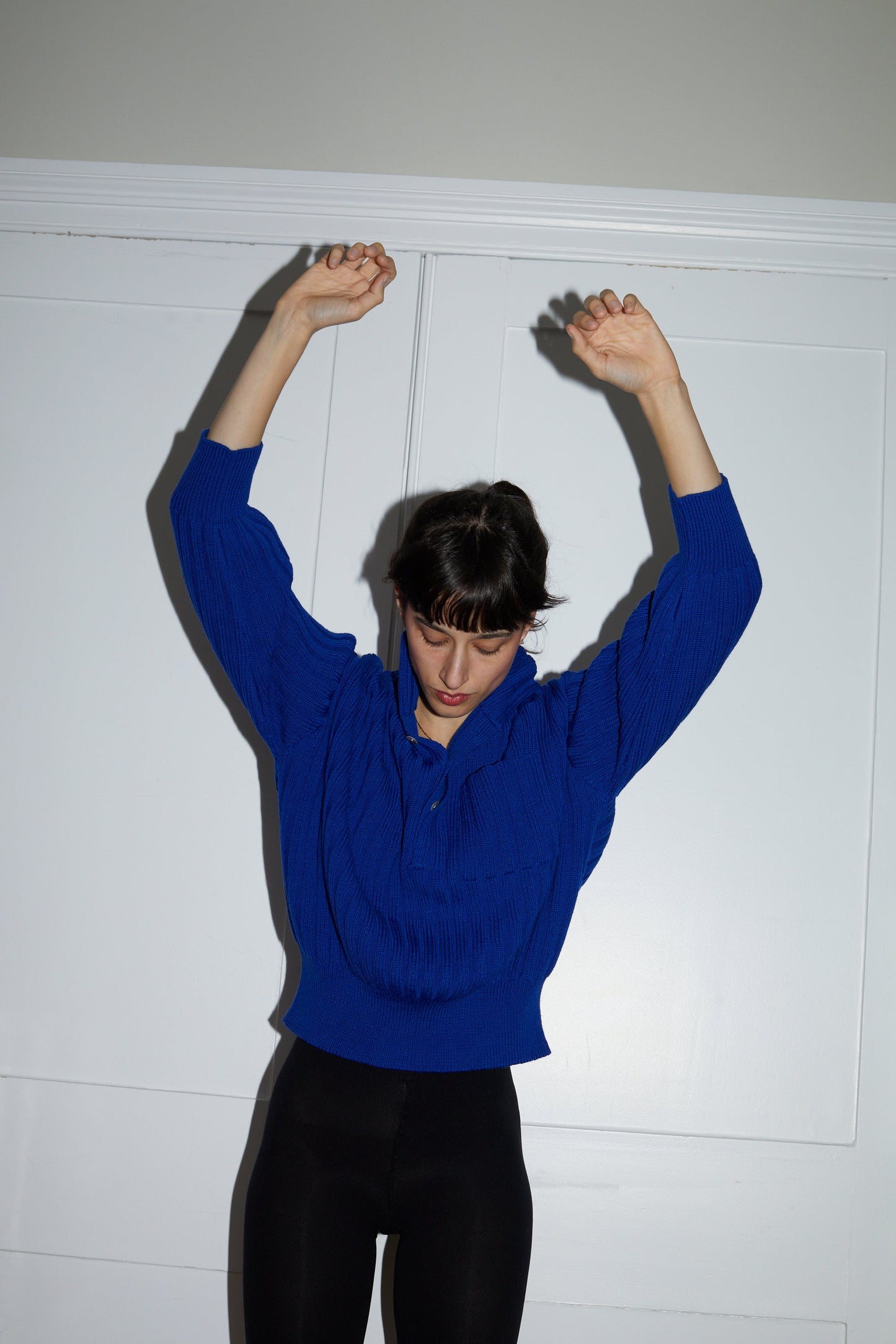 LENNY rib jumper / highland wool / sapphire