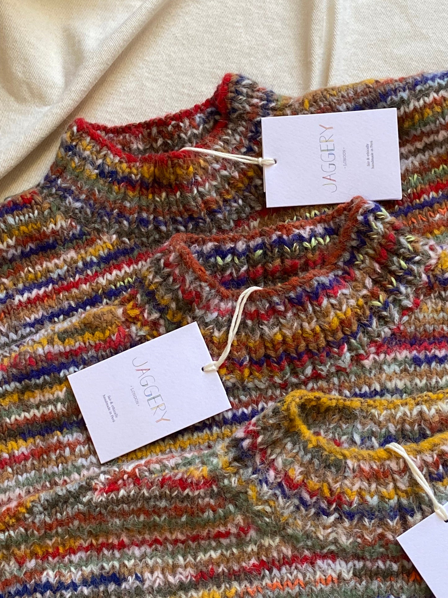 CONFETTI no waste jumper / carob