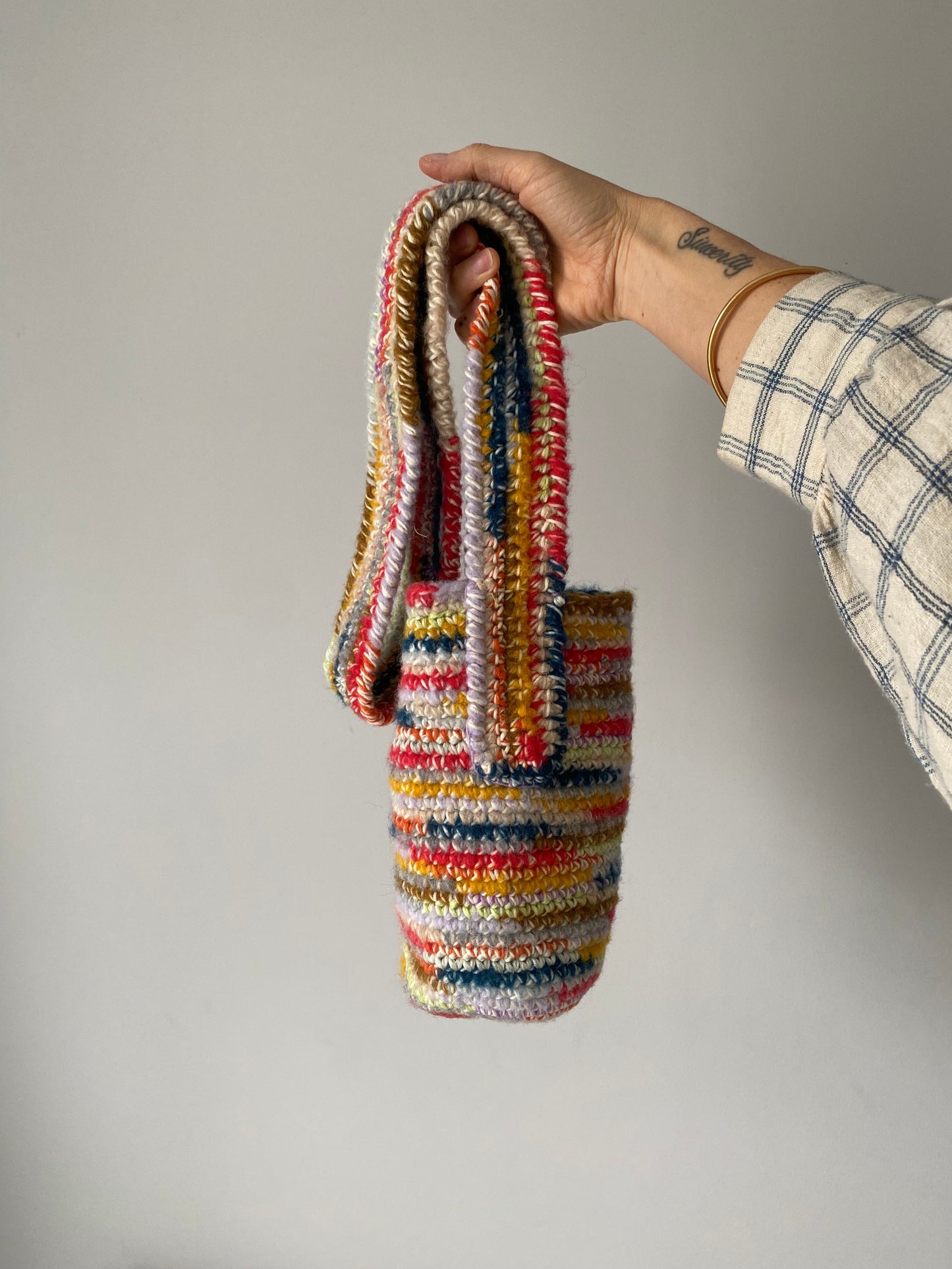 CONFETTI no waste pouch / organic cotton milk & mixed yarns