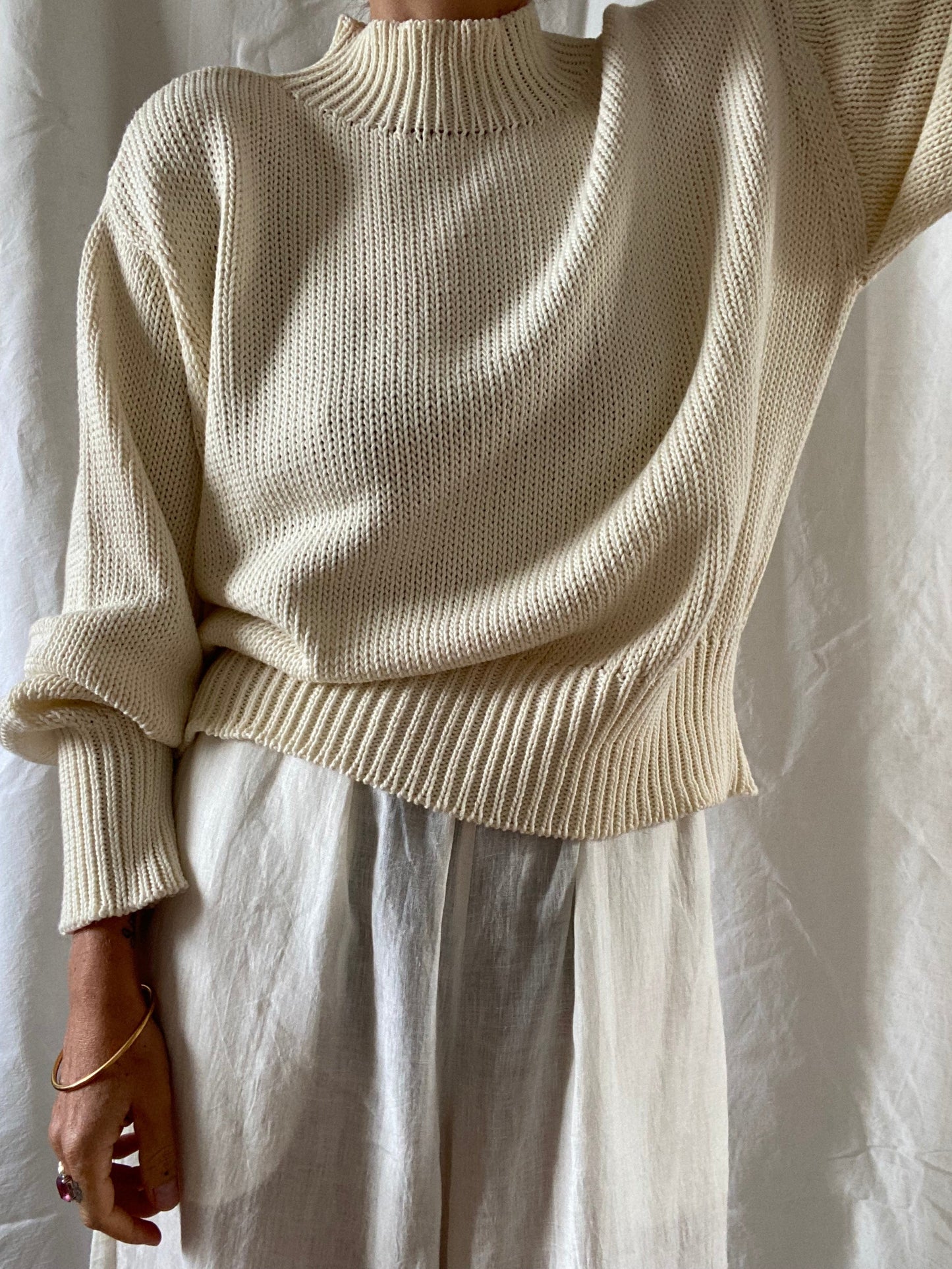 PARSLEY jumper / organic cotton / milk
