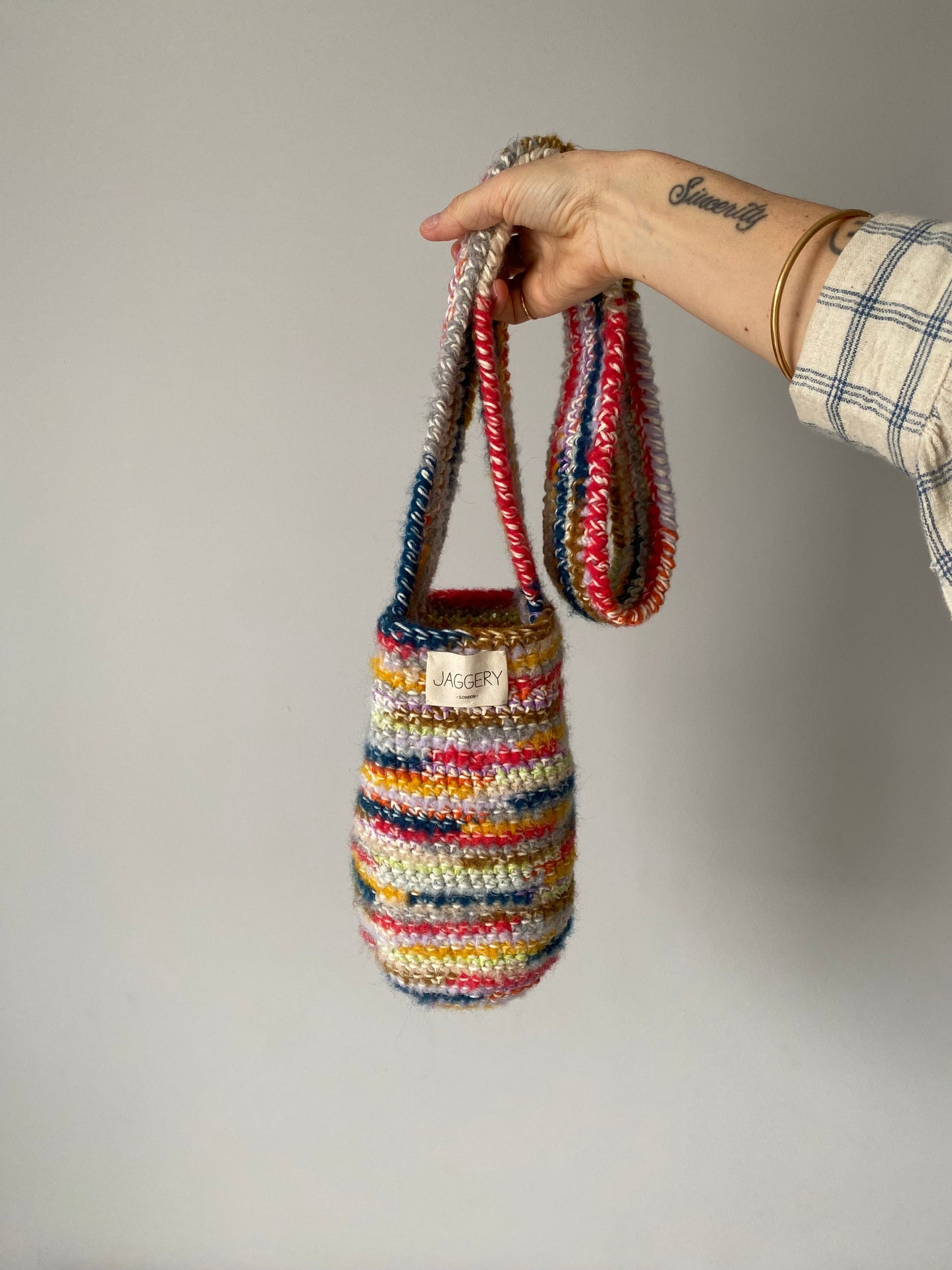 CONFETTI no waste pouch / organic cotton milk & mixed yarns